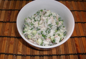 Как готовить салат рыбный