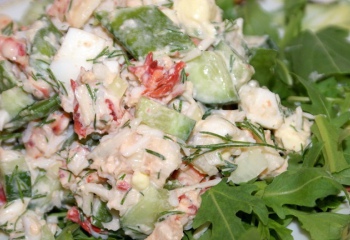 Как приготовить салат из краба