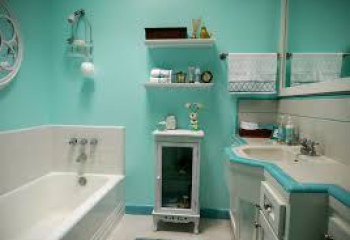 Бирюзовая ванная комната: варианты дизайна