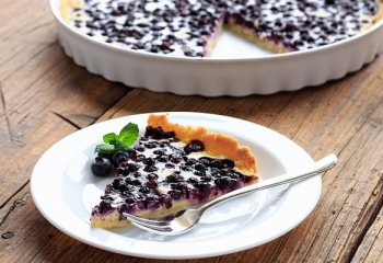 Черничный пирог: рецепты с фото для легкого приготовления