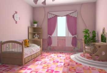 Как создать уютный интерьер детской комнаты для девочек 