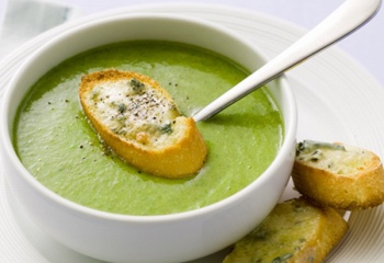 Как сварить суп из брокколи со сливками 