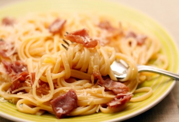 Как приготовить спагетти с ветчиной 