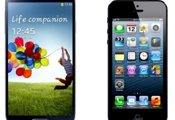 Чем отличается iPhone 5 и Samsung Galaxy S4