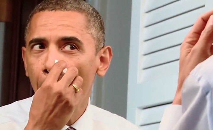 Барак Обама сыграл Дэниела Дэй-Льюиса в гриме Барака Обамы