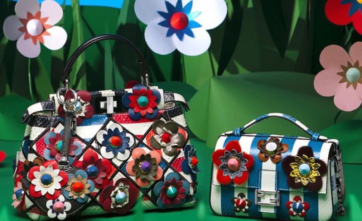 Цветочная страна: коллекция весенних сумок Fendi    