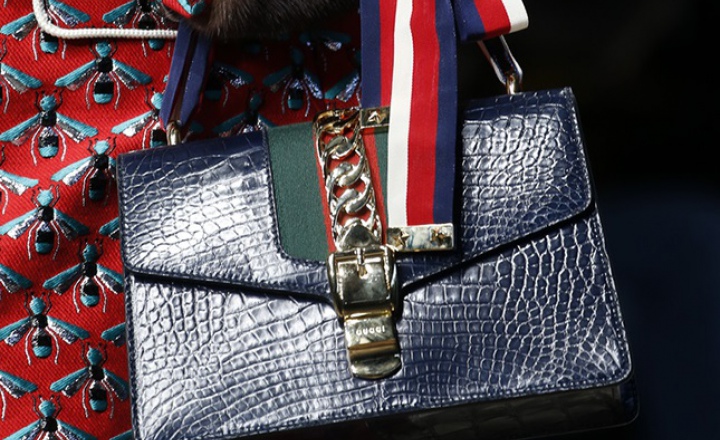 Ручка-лента: новая универсальная сумка Gucci Sylvie    