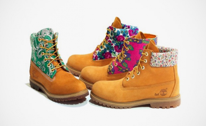 Лимитированная коллекция Timberland: ботинки в цветочек
