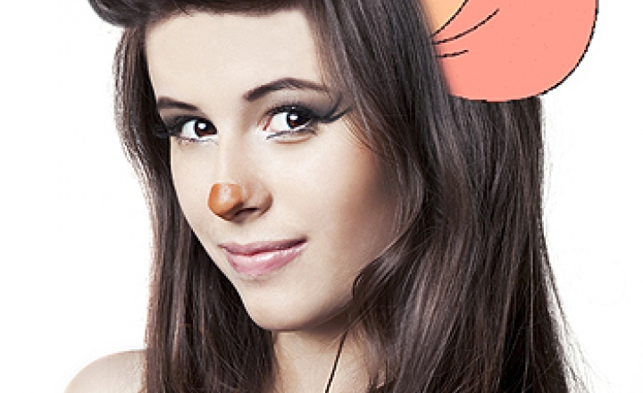 Для благотворительной акции звездам разукрасили лица