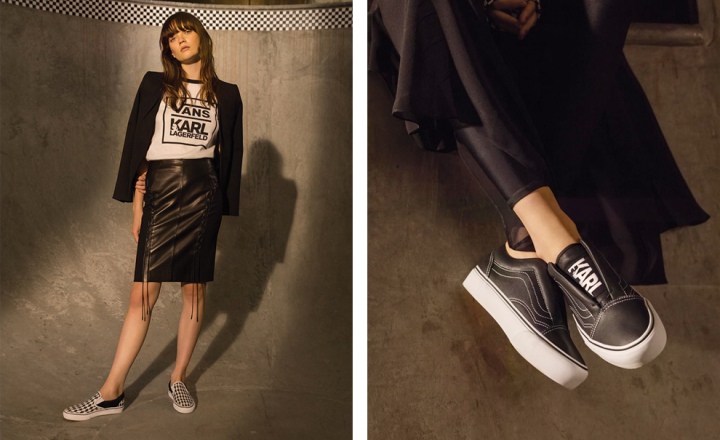 Черно-белая коллекция Карла Лагерфельда для «уличного» бренда Vans