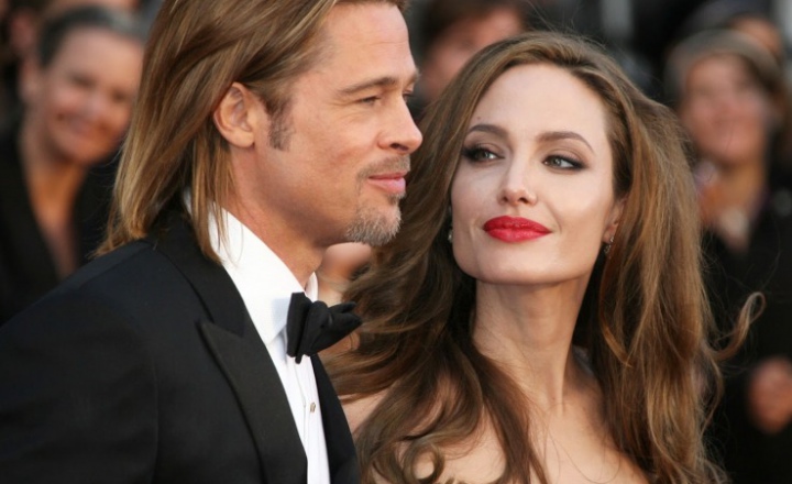 Свадебное платье Анджелины: Versace + детское творчество