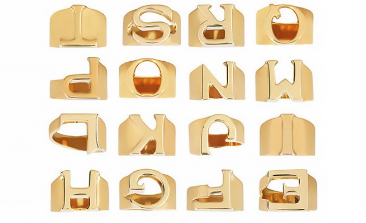 Алфавитная коллекция колец Chloé