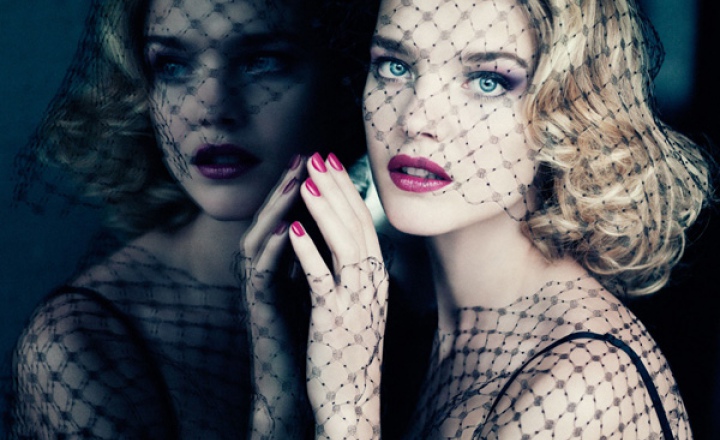 Пурпурные губы, черная вуаль: осенняя коллекция Guerlain