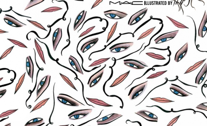 Иллюстрации Ребекки Мозес в новой коллекции MAC